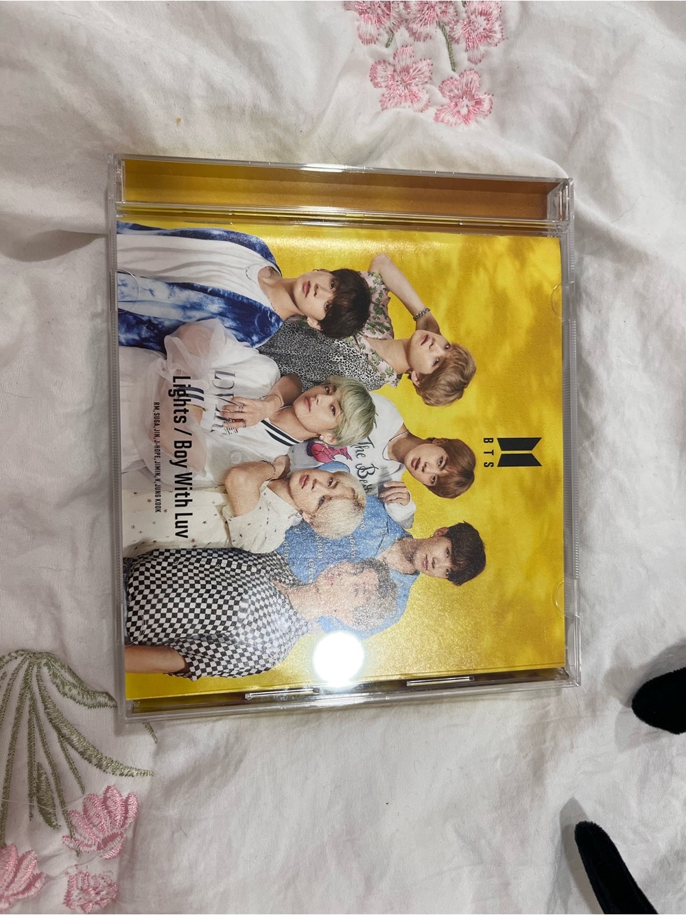 BTS Boy With Luv / Lights CD - Yellow Cover